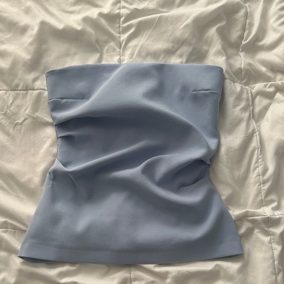 Zara Tops - Zara Light Blue Mini Skirt